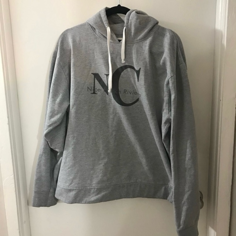 Grey NC Nice French Riveria hoodie sweatshirt